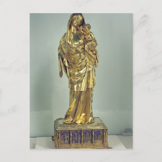 Jungfru Jeanne d'Evreux Vykort (Framsida)