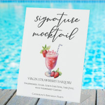 Jungfru Jordgubb Daiquiri Poolparty Mocktail