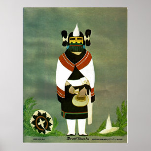 "Jungfru-" kachinatryck Poster