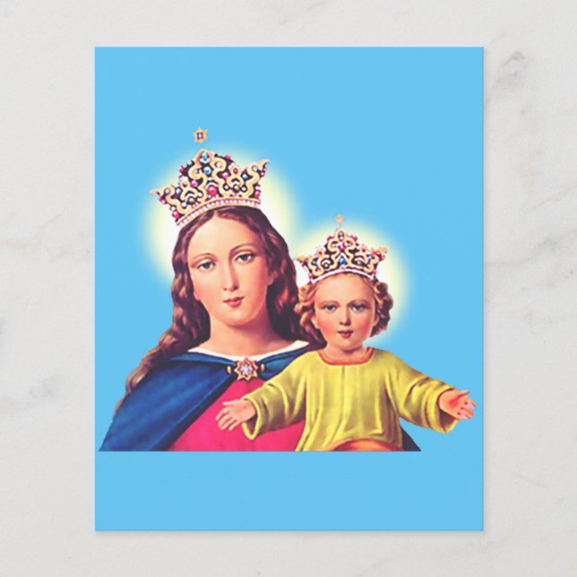 Jungfru Maria drottning med Jesus (Framsida)