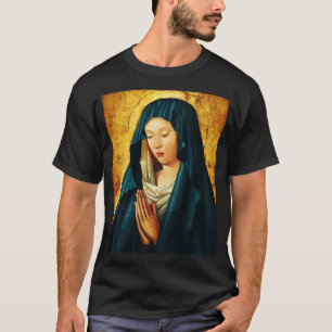 Jungfru Maria Hodegetria Bysantinsk Katolsk Ikon K T Shirt