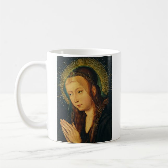 Jungfru Maria i bön Kaffemugg (Vänster)