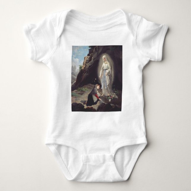 Jungfru Maria i Lourdes T Shirt (Framsida)