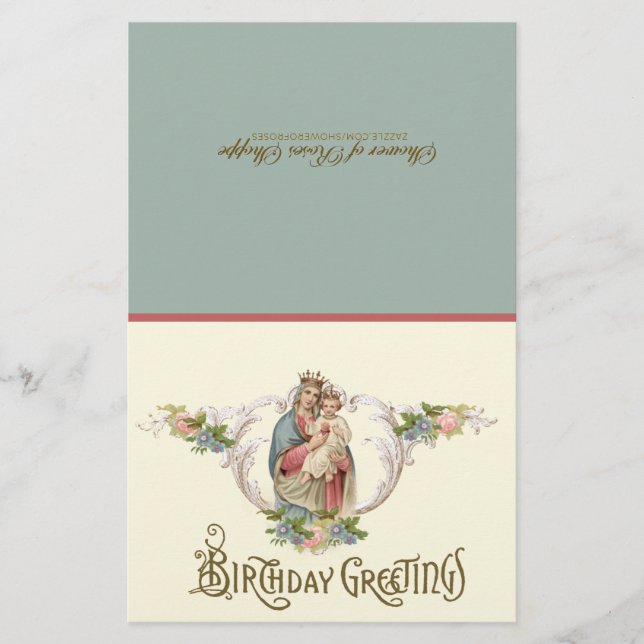 Jungfru Maria Jesus  Andlig kommunion Födelsedag (Framsida)