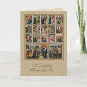 Jungfru Maria Jesus Heliga Rosenkransen Sakral Kon Helgkort