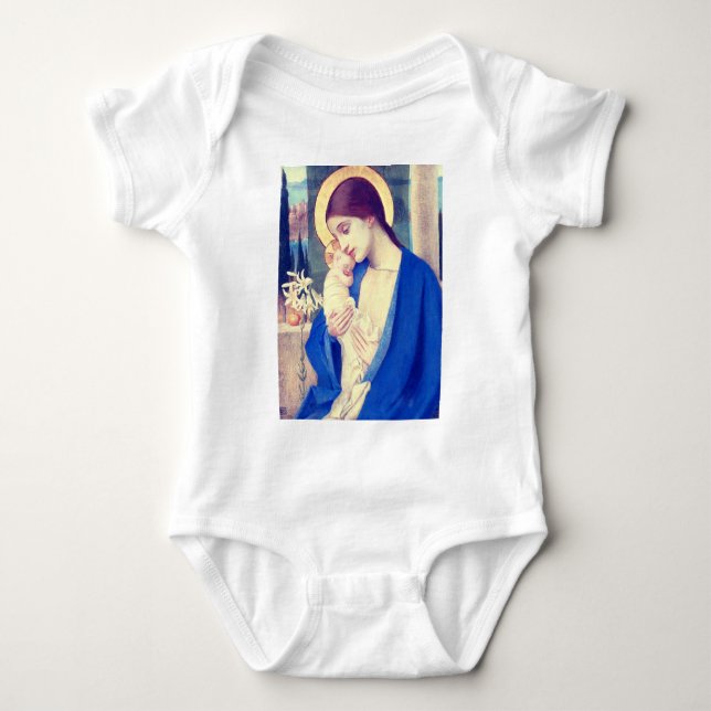 Jungfru Maria & Jesusbarnet Renässansens nåd T Shirt (Framsida)