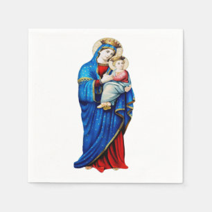 Jungfru Maria med Jesusbarnet Pappersservett