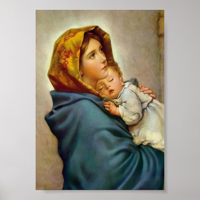 Jungfru Maria och barn Madonnan på gatorna Poster (Framsidan)