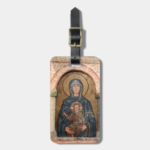 Jungfru Maria och Jesus mosaik Bagagebricka