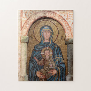 Jungfru Maria och Jesus mosaik Pussel