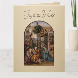 Jungfru Maria och Jesusbarnet julhälsningar Kort