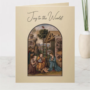 Jungfru Maria och Jesusbarnet julhälsningar Kort