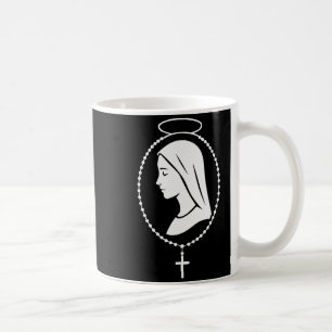 Jungfru Maria Rosenkrans - katolsk kristen bönekon Kaffemugg