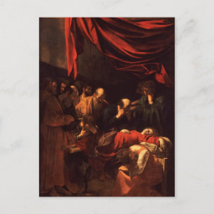 Jungfru Marie död av Caravaggio (1606) Vykort
