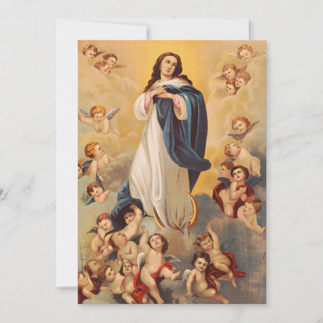 Jungfru Marie himmelsfärd Inbjudningar (Framsida)