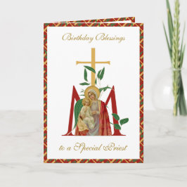 Jungfru Mary Jesus-kort, prästdag Kort