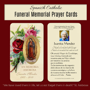 Jungfru Mary Ro Religiösa Prayer Card Visitkort