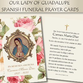 Jungfru Mary Ro Religiösa Prayer Card Visitkort