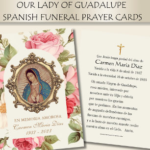 Jungfru Mary Ro Religiösa Prayer Card Visitkort