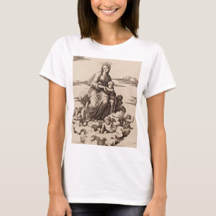 Jungfru och barn i molnen t shirt