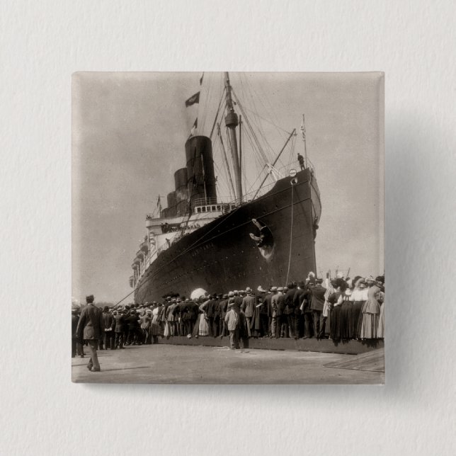 Jungfru- resa av RMS-Lusitania, 13 Septemeber 1907 Knapp (Framsida)