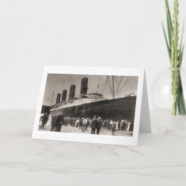 Jungfru- resa av RMS-Lusitania, 13 Septemeber 1907 Kort (Framsida)