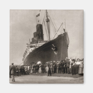 Jungfru- resa av RMS-Lusitania 13 Septemeber 1907 Magnet