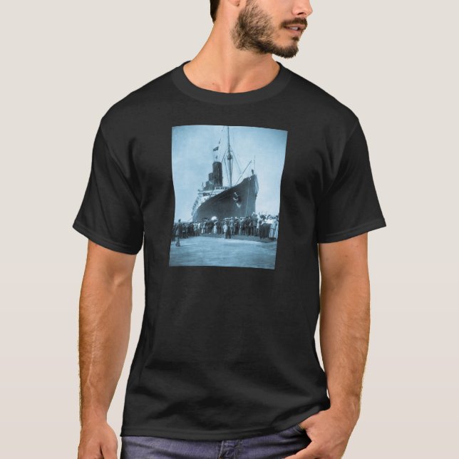 Jungfru- resa av RMS-Lusitania, 13 Septemeber 1907 T-shirt (Framsida)