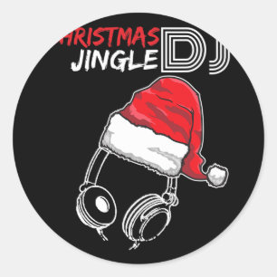 Jungfrucitat från Jungfru Dj - fantastiska gåvor o Runt Klistermärke