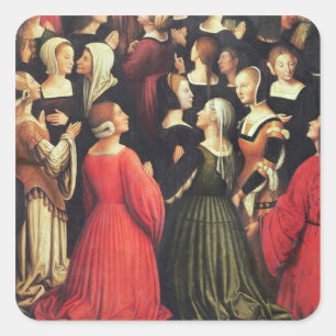 Jungfrukoronation, 1513 (olja på panel) (det fyrkantigt klistermärke