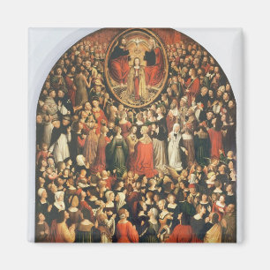 Jungfrukoronation, 1513 (olja på panelen) magnet