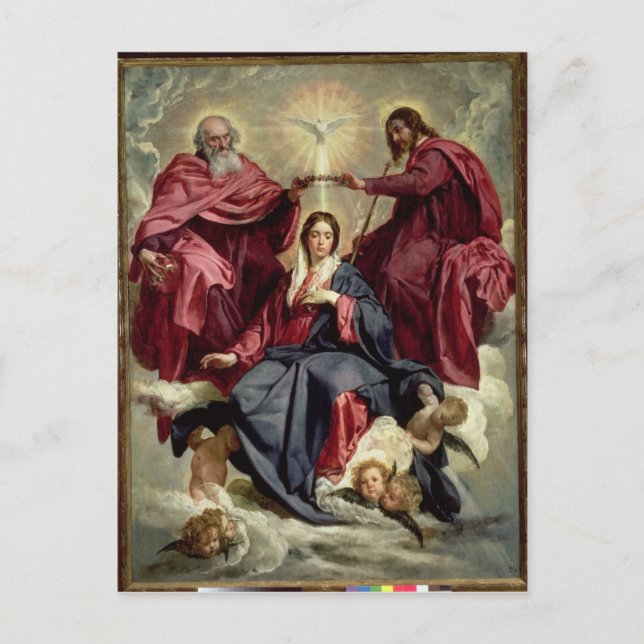 Jungfrukoronation, 1641-42 vykort (Framsida)