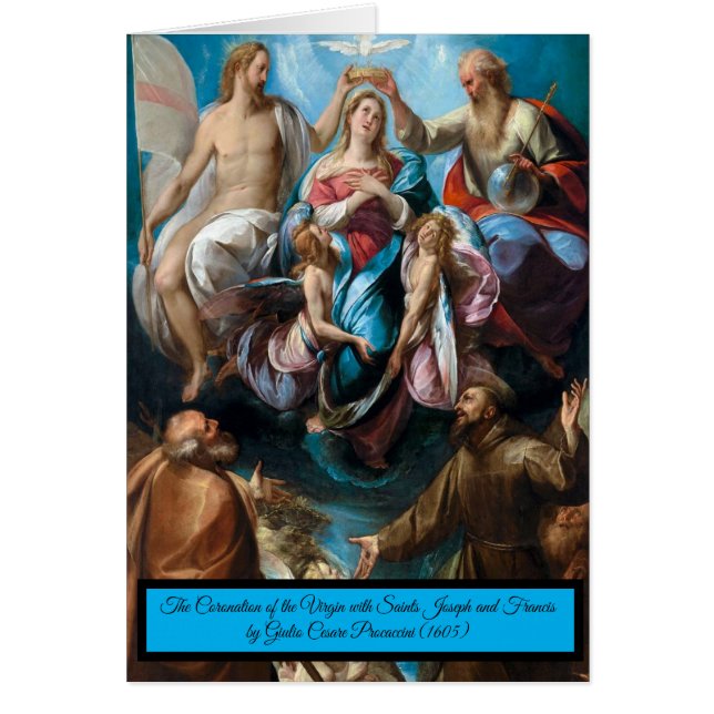 Jungfrukoronation Hälsningskort (Framsidan)