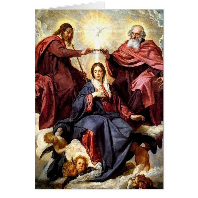 Jungfrukoronation Hälsningskort (Framsidan)