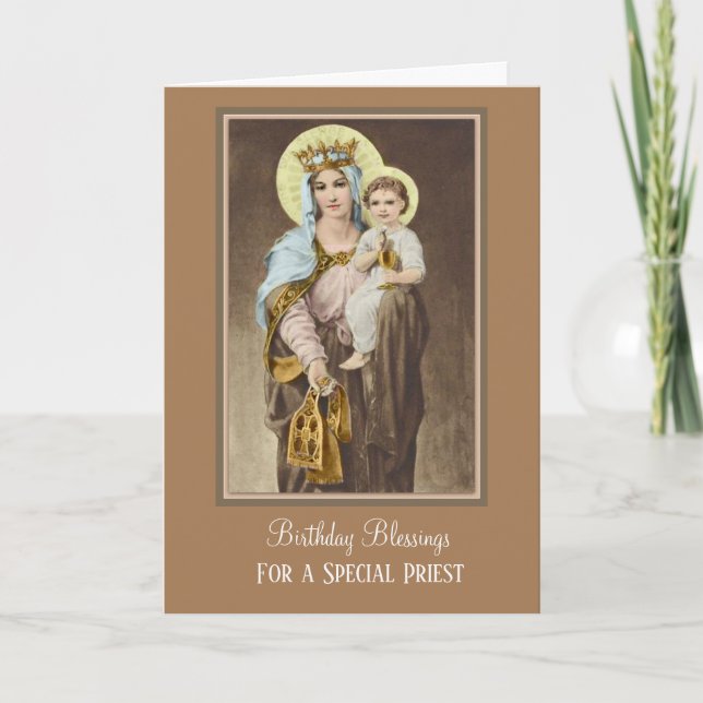 Jungfrulig bön för Mary Jesus katolsk Kort (Framsida)