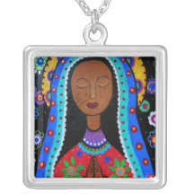 Jungfrulig Guadalupe målning vid Prisarts