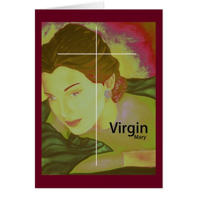 jungfrulig hälsningskort (Framsidan)