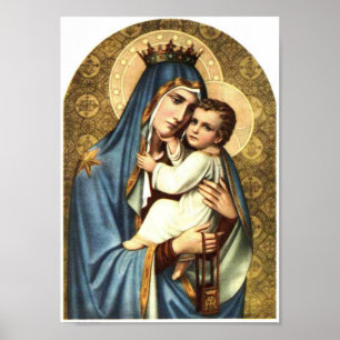 Jungfrulig helig mor Mary, saint mary, Poster