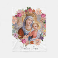 Jungfrulig mor Mary med babyen Jesus