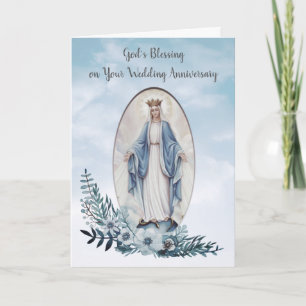 JUNGFRULIG RELIGIÖSA FÖR MARY %PIPE% BRÖLLOPSDAG KORT