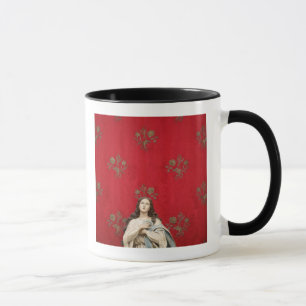 Jungfrulig staty i en Spaccanapoli kyrka, Naples Mugg
