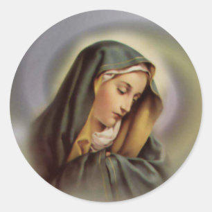 Jungfruliga Mary 2 Runt Klistermärke
