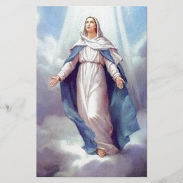 Jungfruliga Mary Brevpapper (Framsida)