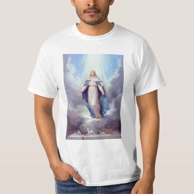 Jungfruliga Mary T-shirt (Framsida)