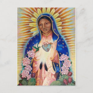 Jungfruliga Mary - vår dam av Guadalupe Vykort