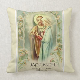 Jungfruligt Mary St Joseph för jul bröllop Kudde