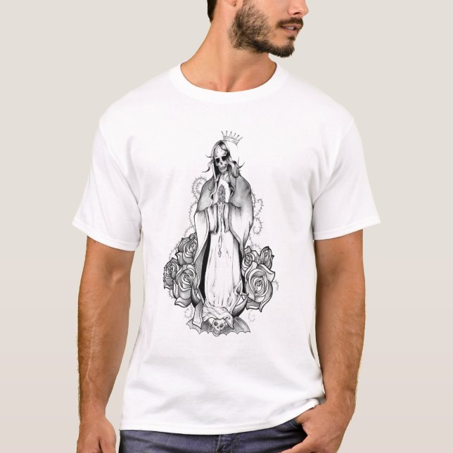 Jungfruligt skelett tee (Framsida)