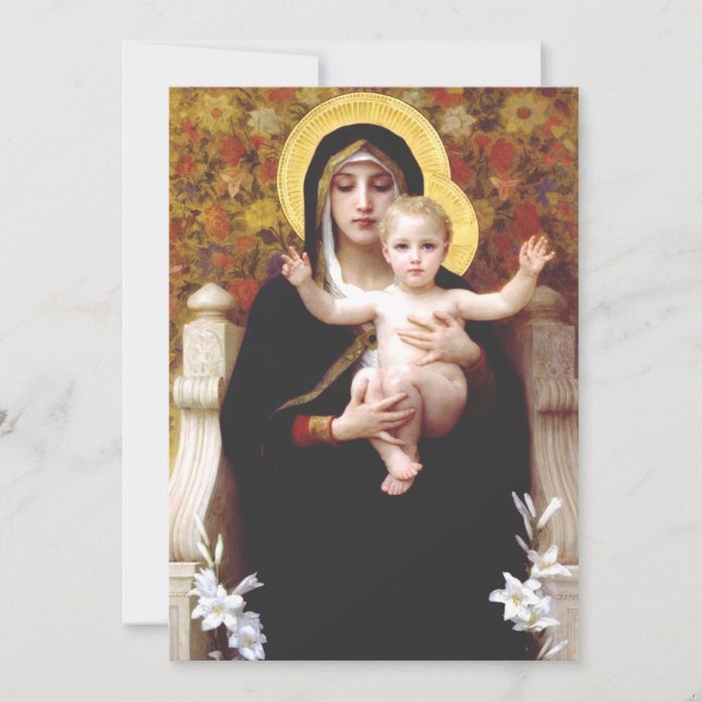 Jungfrun av liljorna inbjudningar (Framsida)