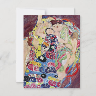 Jungfrun, Gustav Klimt, Vintage Art Nouveau