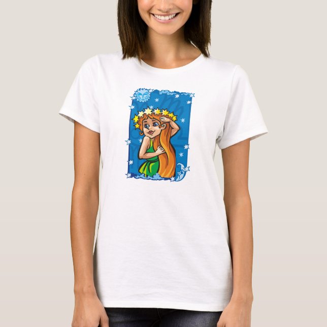 Jungfrun Jungfru i natthimlen T-shirt (Framsida)